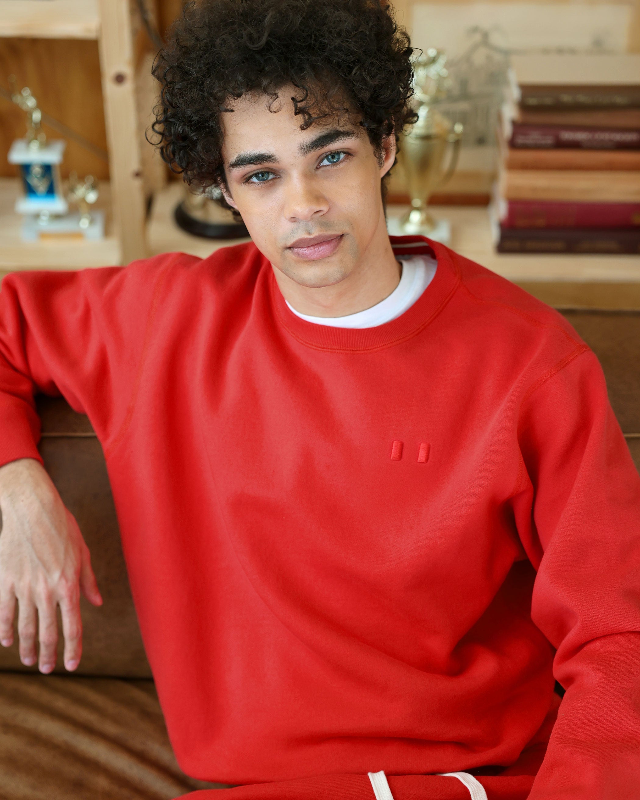 Made in Canada Flag Fleece Sweatshirt Red - Unisex - Province of Canada 