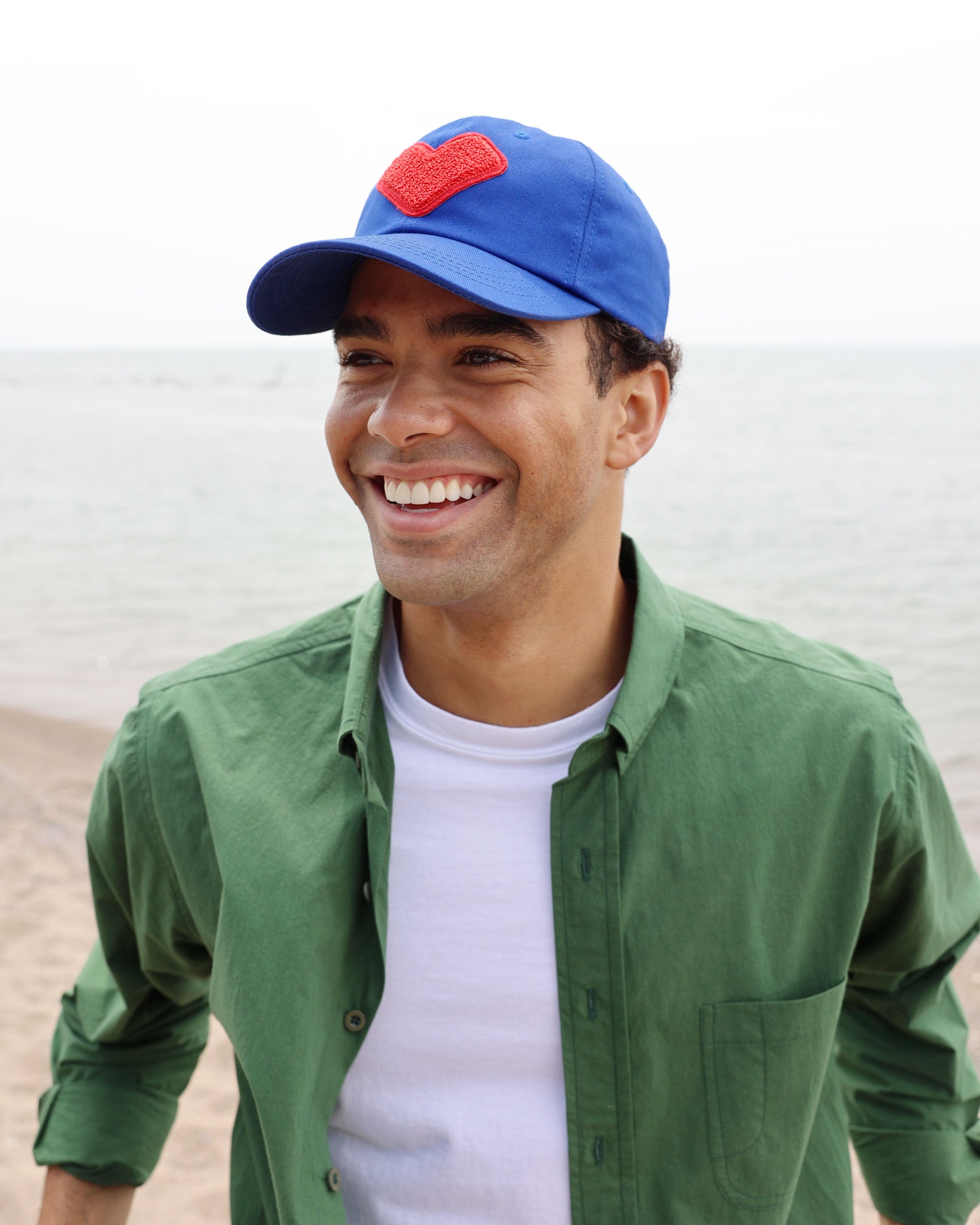 Made in Canada 100% Cotton Heart Baseball Hat Blue - Province of Canada