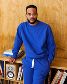 Made in Canada Flag Fleece Sweatshirt Royal Blue - Unisex - Province of Canada