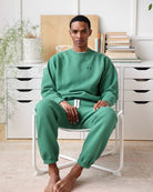 Made in Canada Flag Fleece Sweatshirt Green - Unisex - Province of Canada