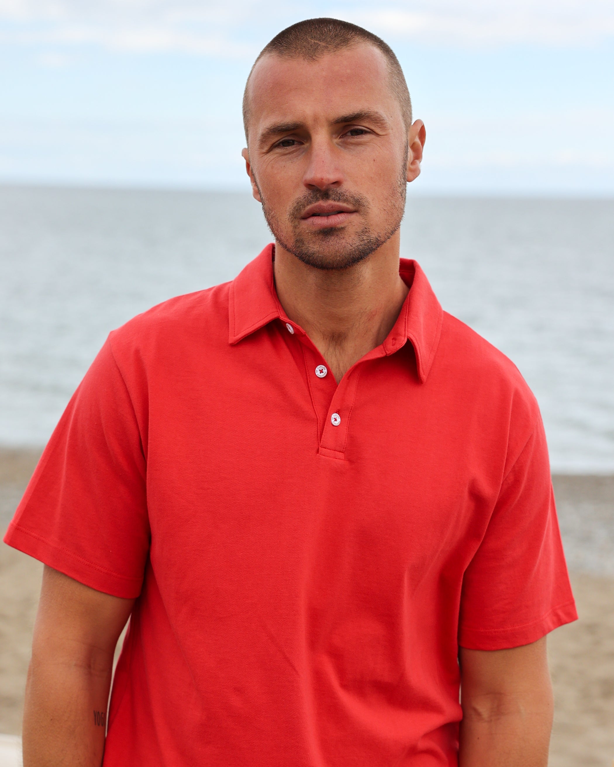 Made in Canada Sunday Polo Shirt Red - Province of Canada
