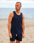 Made in Canada Organic Cotton Tuesday Tank Top Navy Unisex - Province of Canada