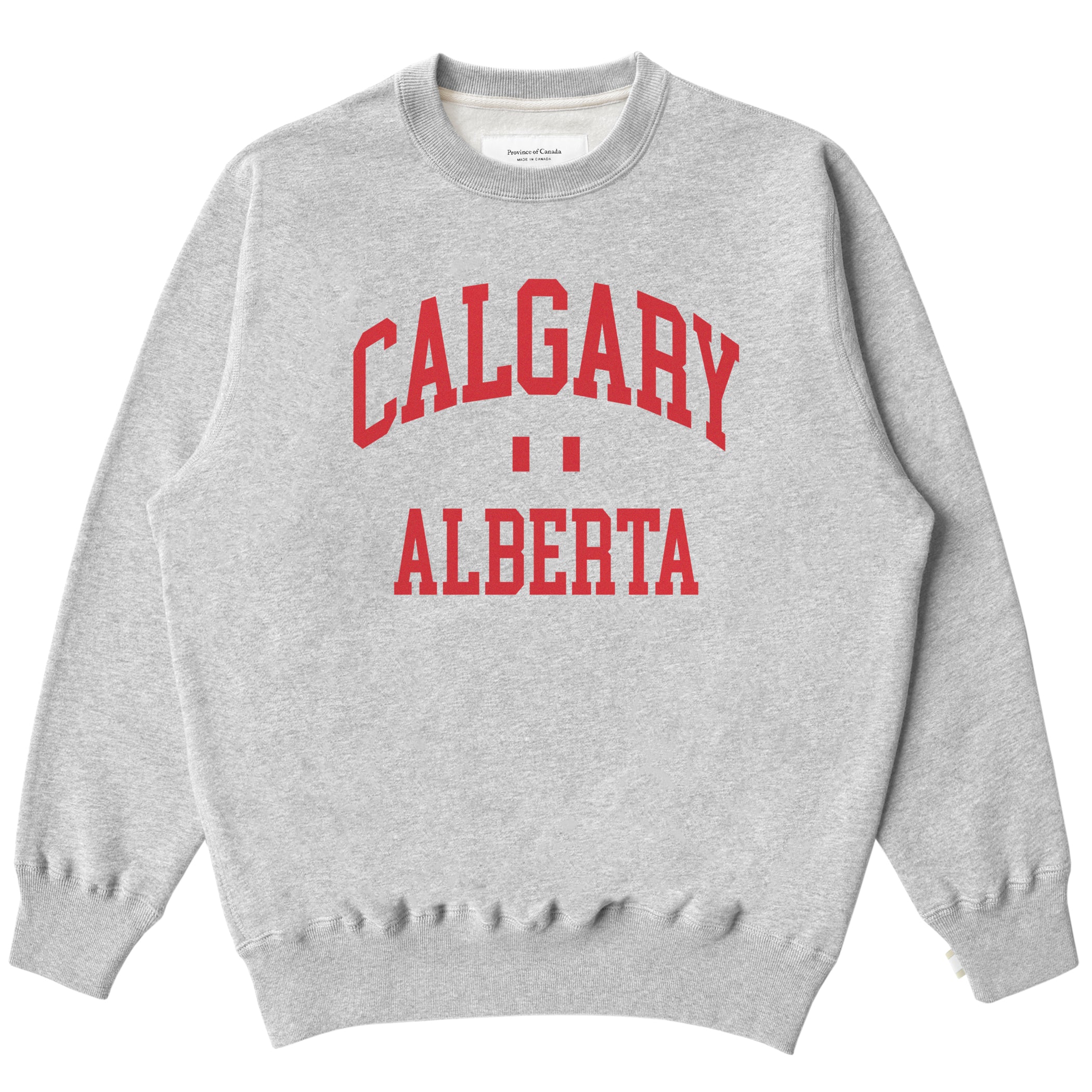 Made in Canada Calgary Fleece Sweatshirt Heather Grey - Unisex - Province of Canada 