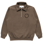 Made in Canada Half Zip Fleece Sweatshirt Chestnut - Unisex - Province of Canada