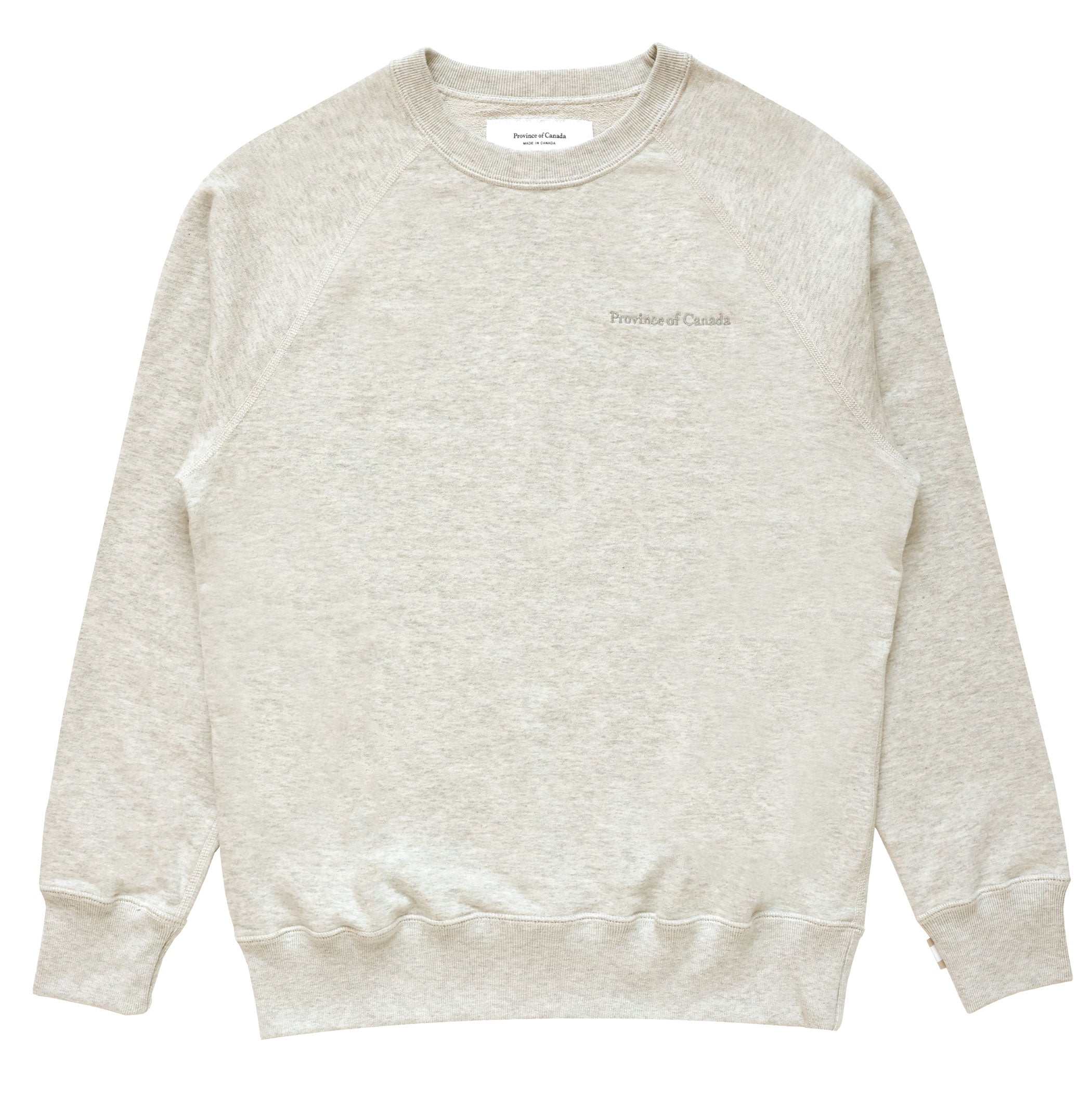 Made in Canada 100% Cotton French Terry Sweater Eggshell - Unisex - Province of Canada