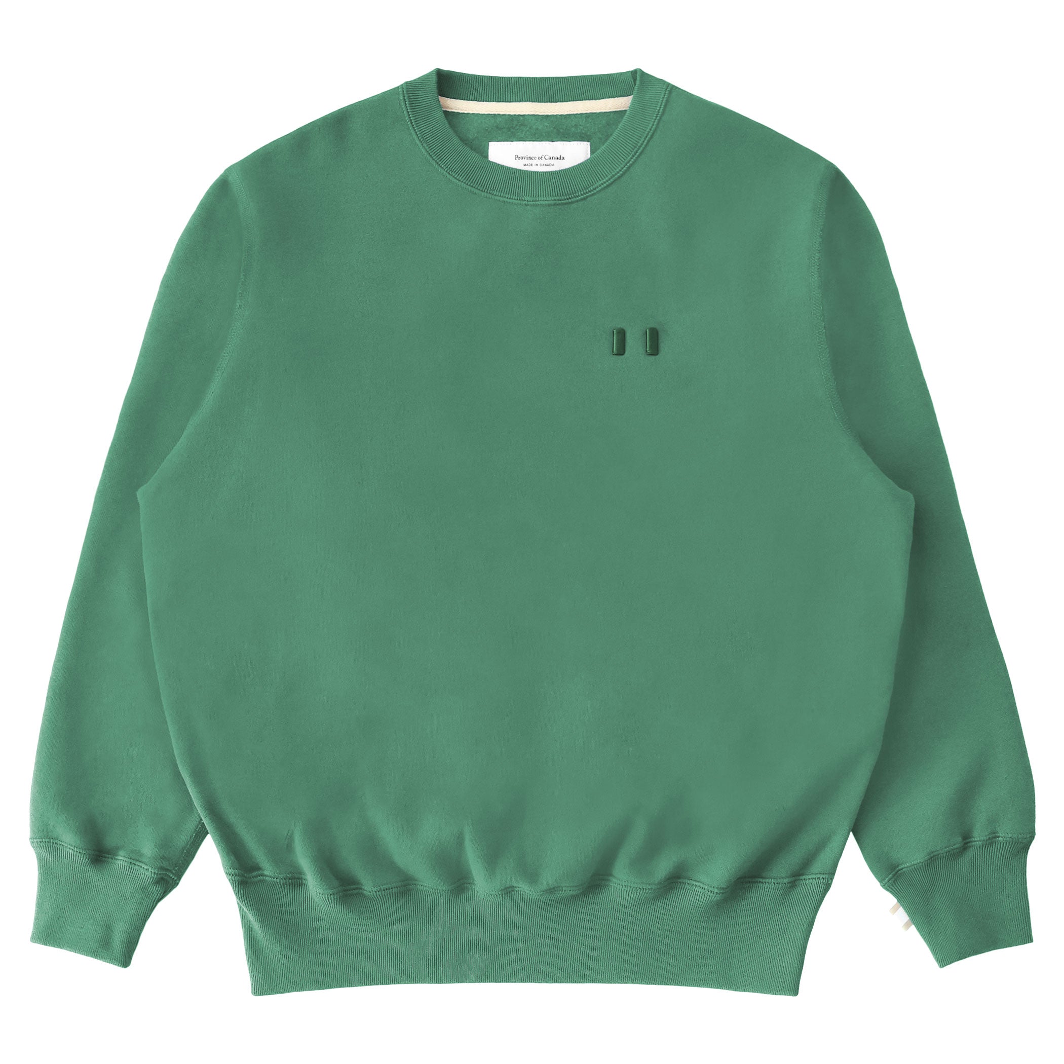 Made in Canada Flag Fleece Sweatshirt Green - Unisex - Province of Canada