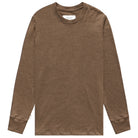 Made in Canada 100% Organic Cotton Monday Long Sleeve Tee Heather Brown - Unisex - Province of Canada 