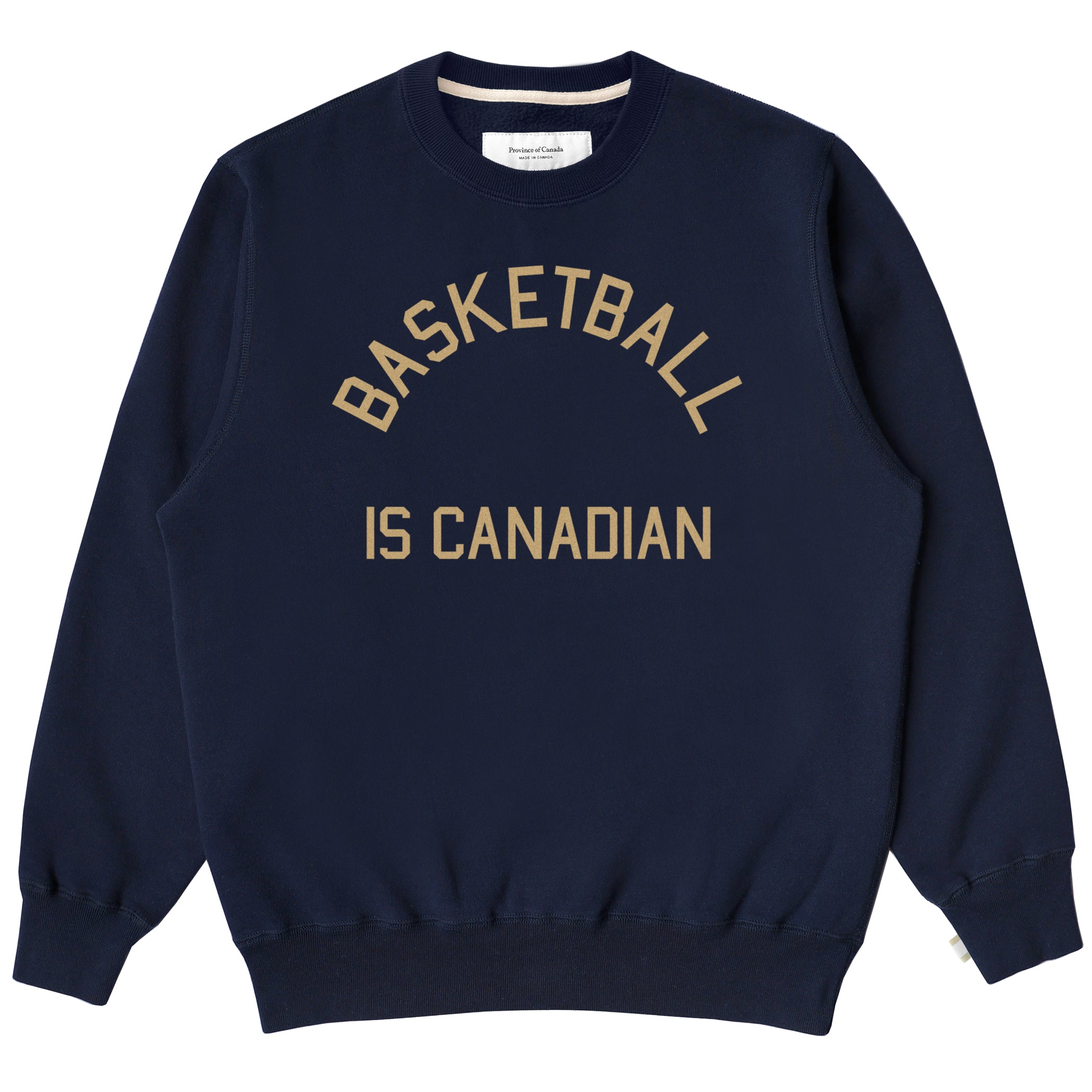 Made in Canada Basketball is Canadian Fleece Sweatshirt Navy - Unisex - Province of Canada