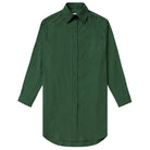 Made in Canada 100% Cotton Washed Poplin Dress Forest Green - Province of Canada