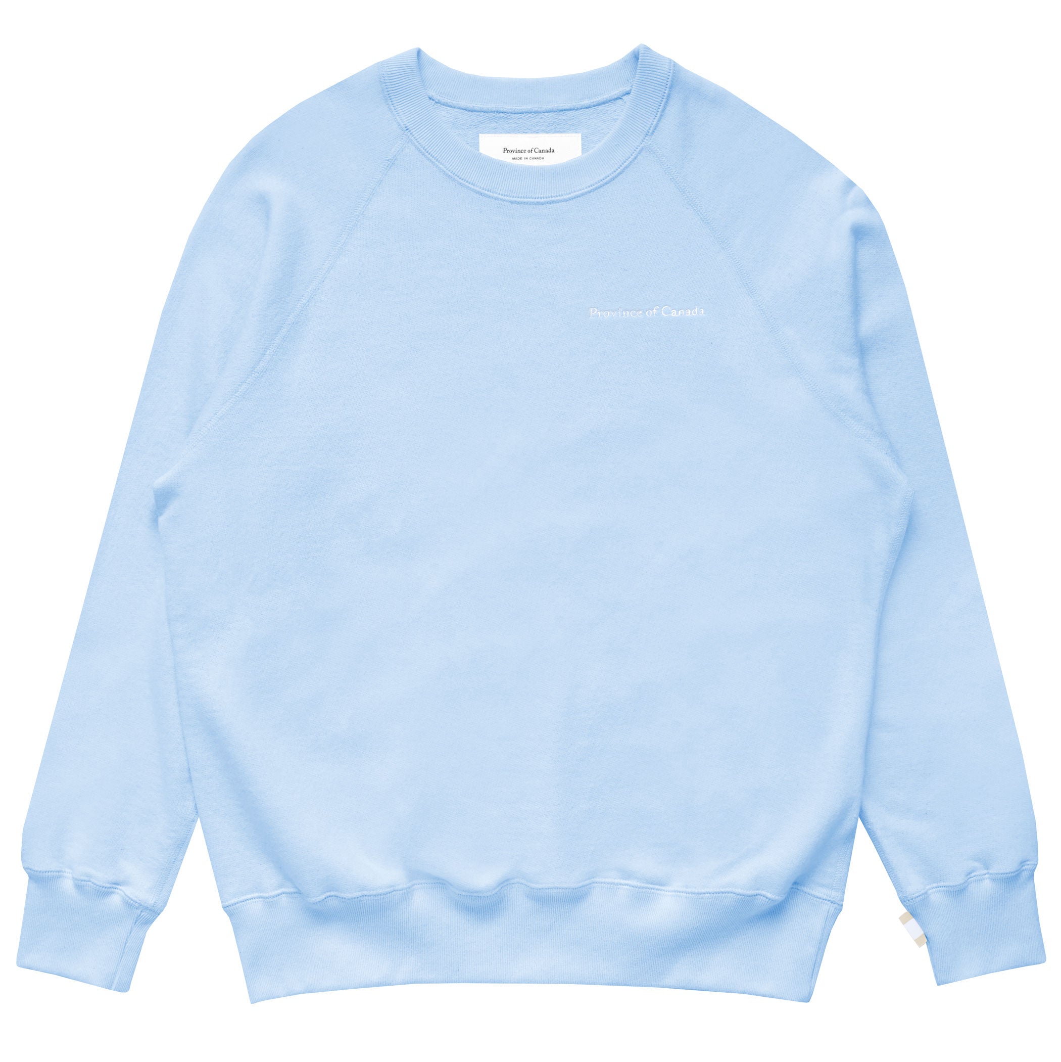 Made in Canada 100% Cotton French Terry Sweatshirt Sky Blue - Unisex - Province of Canada