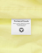 Made in Canada Organic Cotton Canada Day T-Shirt Tee Lemon Yellow - Unisex - Province of Canada