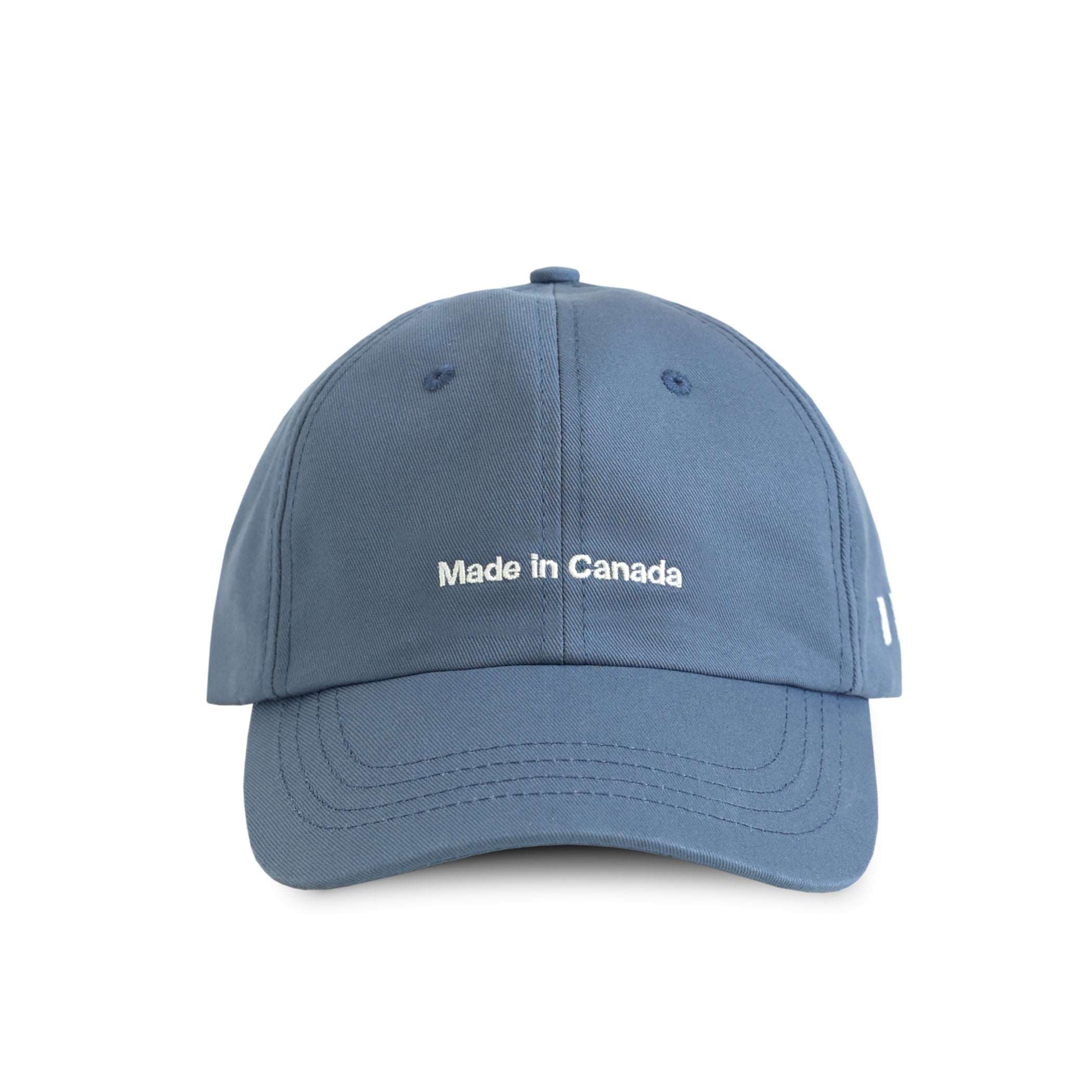 100% Cotton Made in Canada Baseball Hat Blue Slate Grey - Province of Canada
