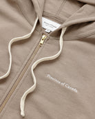 Made in Canada 100% Cotton French Terry Zip Hoodie Mocha Brown - Unisex - Province of Canada 