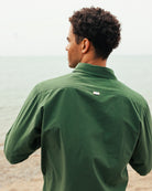 Made in Canada 100% Cotton Washed Poplin Shirt Forest Green - Unisex - Province of Canada