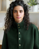 Made in Canada 100% Cotton Reverse Fleece Pullover Forest Unisex - Province of Canada