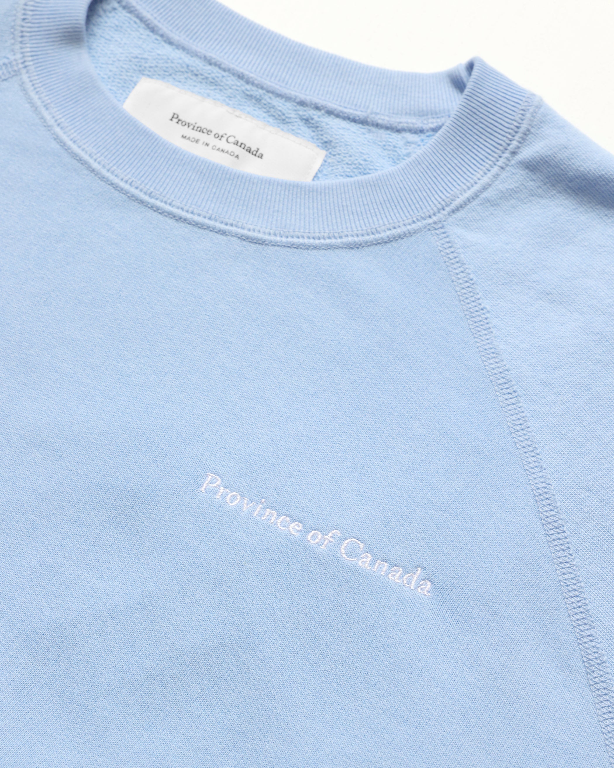 Made in Canada French Terry Sweatshirt Sky Blue 100% Cotton - Unisex - Province of Canada