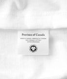 Made in Canada 100% Organic Cotton Sailboat Long Sleeve Tee White - Unisex - Province of Canada