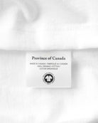 100% Organic Cotton Monday Tee White - Unisex - Made in Canada - Province of Canada