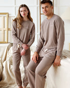 Made in Canada French Terry Sweatshirt Mocha 100% Cotton - Unisex - Province of Canada