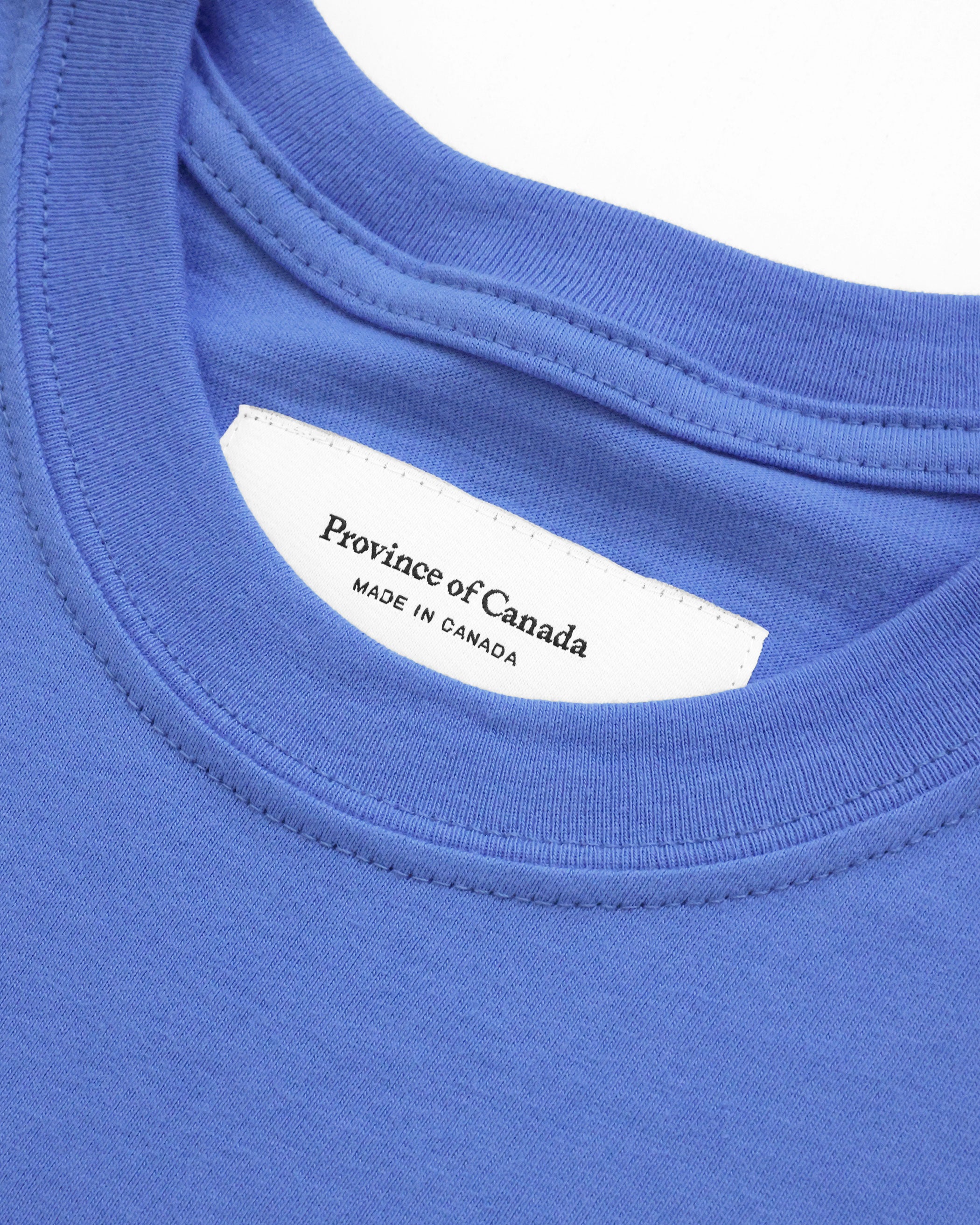 Made in Canada 100% Organic Cotton Monday Crop Top Periwinkle - Unisex - Province of Canada 