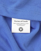 Made in Canada 100% Organic Cotton Monday Long Sleeve Crop Top Periwinkle - Unisex - Province of Canada 