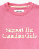 Made in Canada Fleece Support the Canadian Girls Sweatshirt Pink - Unisex - Province of Canada