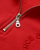 Made in Canada Half Zip Fleece Sweatshirt Red - Unisex - Province of Canada