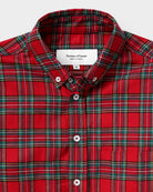 Made in Canada 100% Cotton Red Plaid Flannel Shirt Red Green Yellow - Unisex - Province of Canada