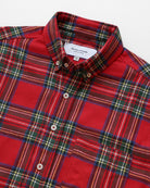 Made in Canada 100% Cotton Redwood Red Plaid Flannel Shirt Navy - Unisex - Province of Canada