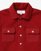 Made in Canada 100% Cotton Reverse Fleece Overshirt Red - Unisex - Province of Canada