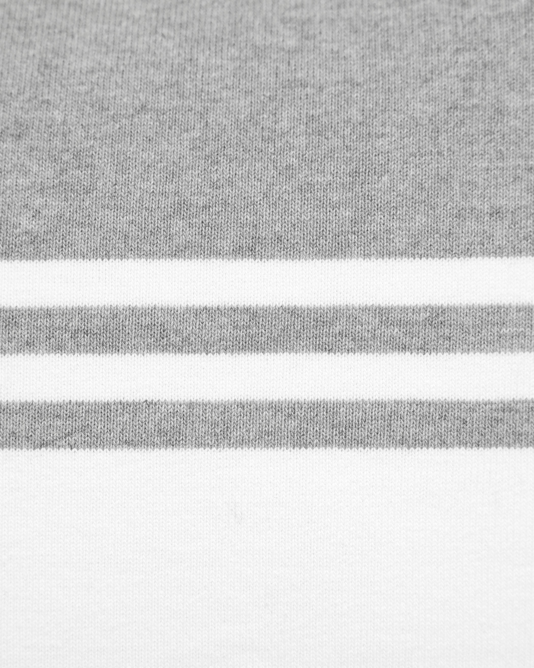 Made in Canada 100% Cotton Rosseau Cushion Cover White and Ash - Province of Canada 