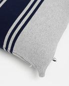 Made in Canada 100% Cotton Rosseau Cushion Cover Navy and Ash - Province of Canada