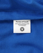 Made in Canada 100% Organic Cotton Football Retro Tee Royal - Unisex - Province of Canada 