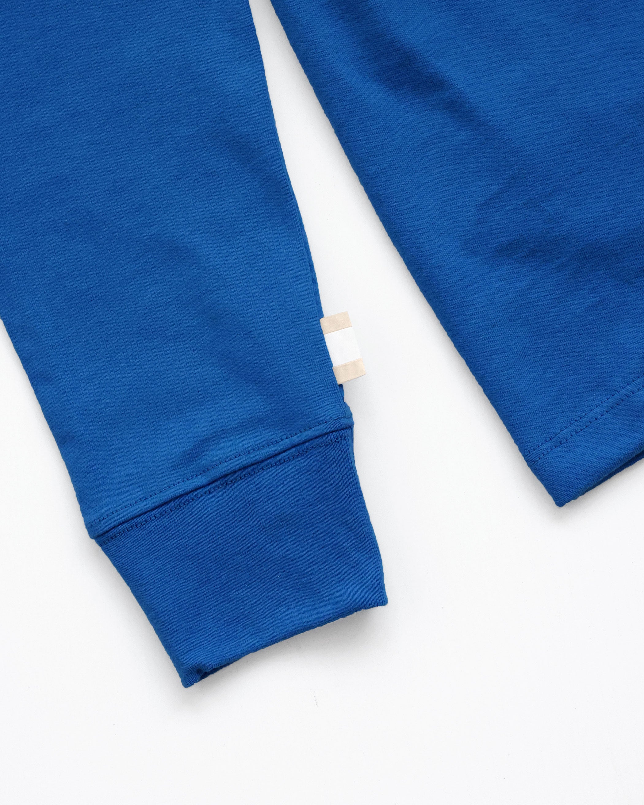 Made in Canada 100% Organic Cotton Monday Long Sleeve Crop Top Royal Blue - Province of Canada