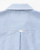 Made in Canada 100% Cotton Boxy Oxford Stripe Shirt Royal - Womens - Province of Canada 