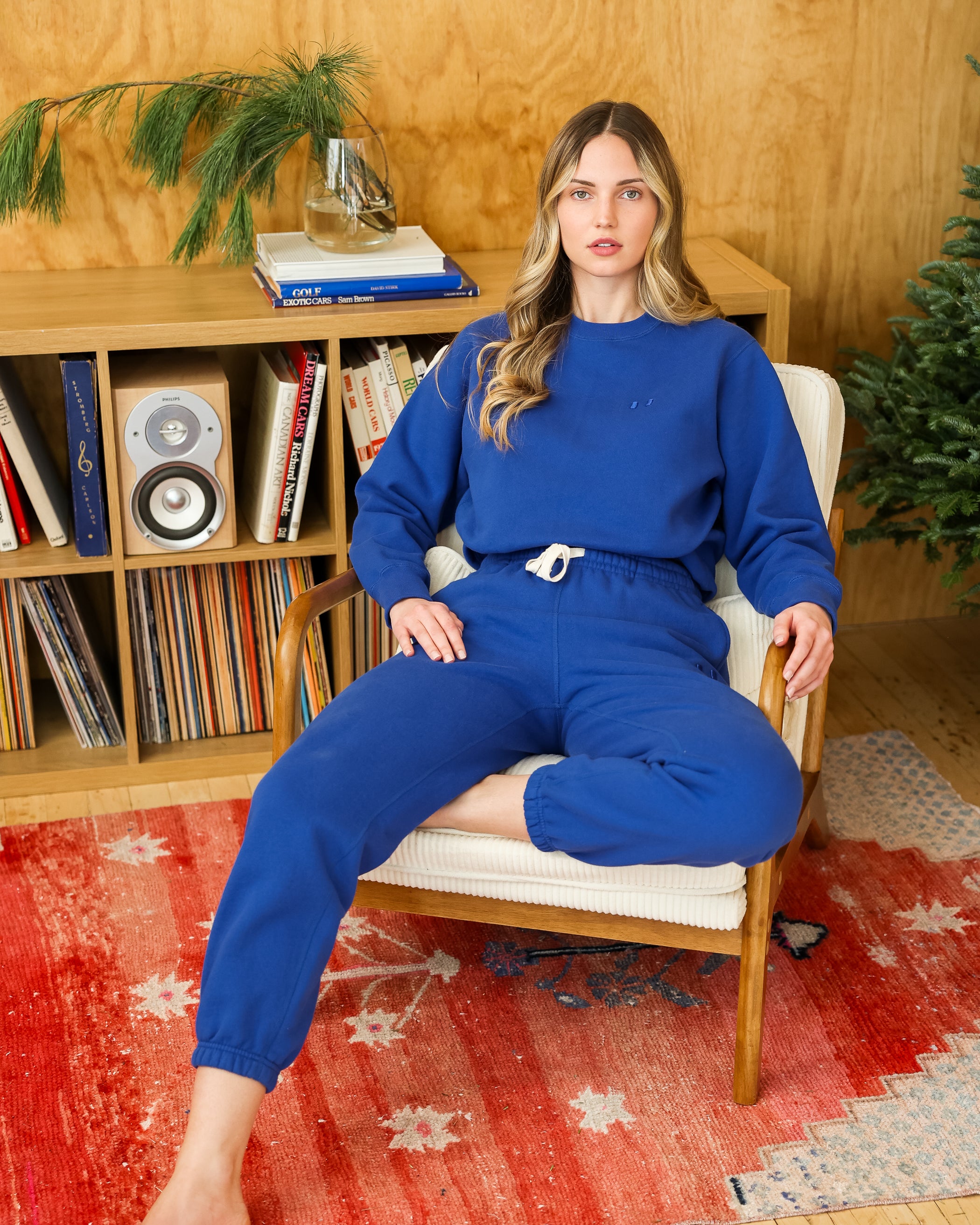 Made in Canada Flag Fleece Sweatpant Royal Blue - Unisex - Province of Canada