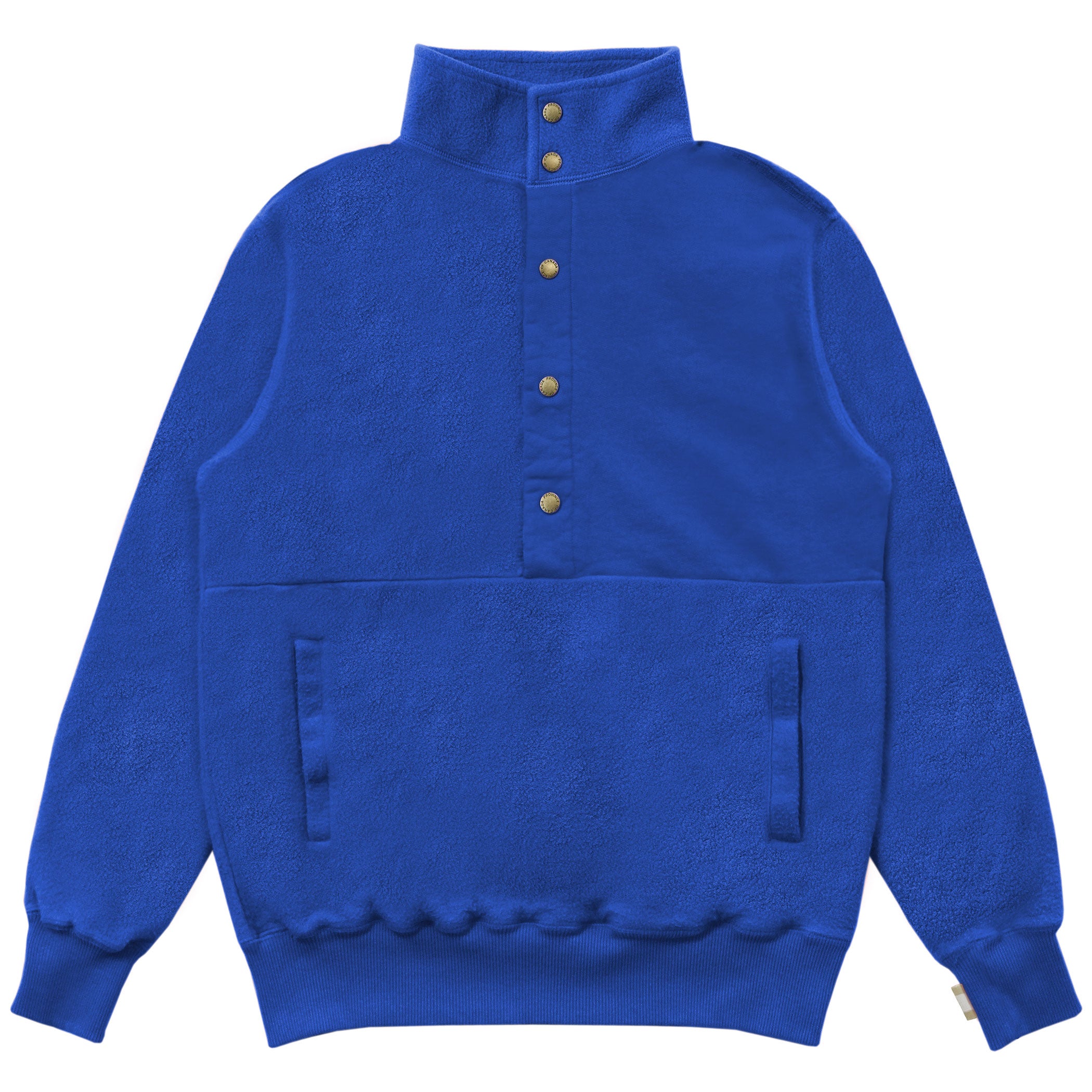 Made in Canada 100% Cotton Reverse Fleece Pullover Royal - Unisex - Province of Canada