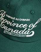 Made in Canada Script Logo Baseball Hat Forest - Province of Canada