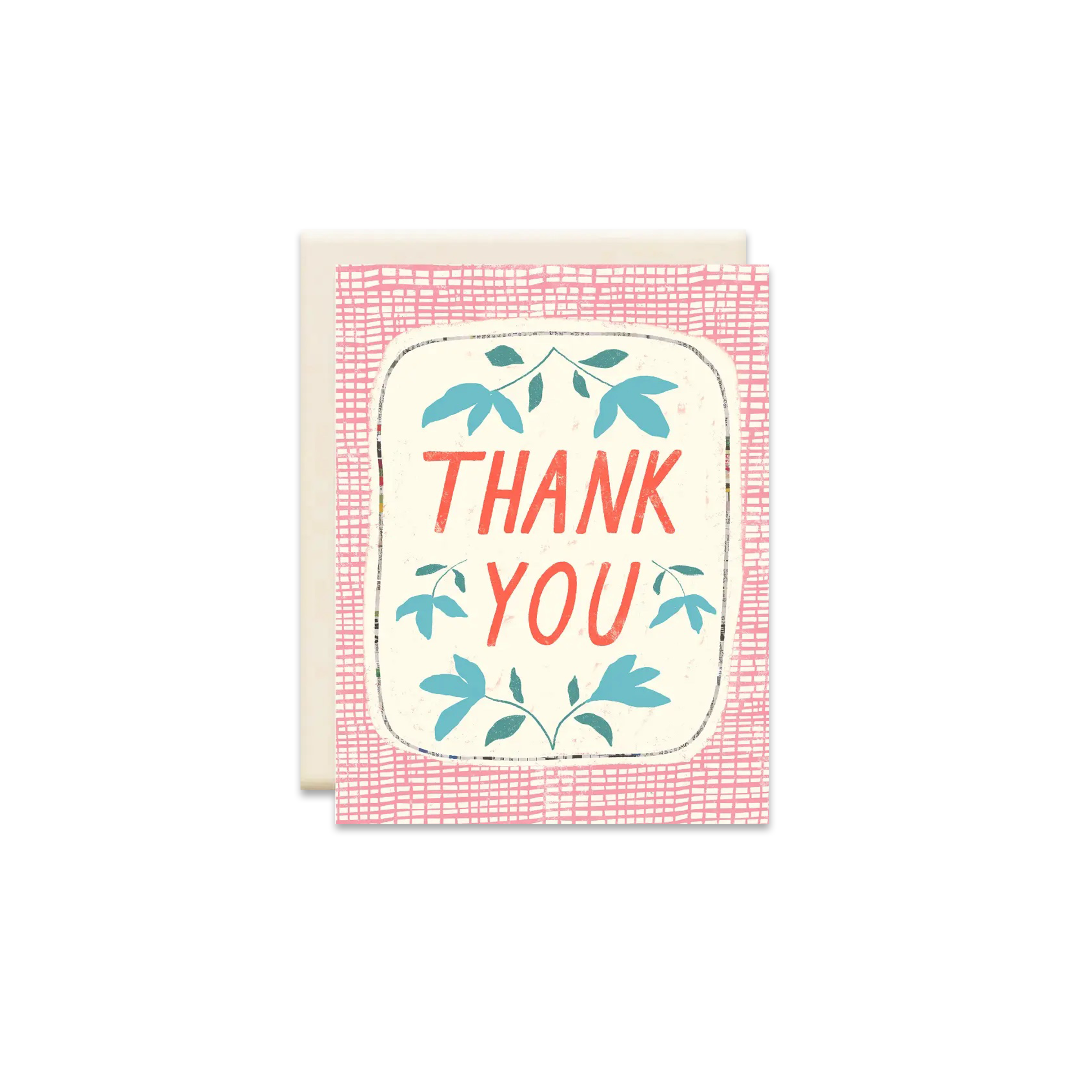 Thank You Plaid Greeting Card - Made in Canada
