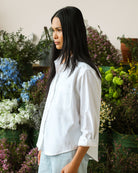 Made in Canada 100% Cotton Boxy Oxford Shirt White - Womens - Province of Canada 