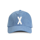 Made in Canada 100% Cotton Letter X Baseball Hat Light Blue Denim - Province of Canada