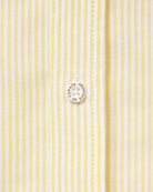 Made in Canada 100% Cotton Oxford  Stripe Button Down Shirt Butter Yellow - Unisex - Province of Canada