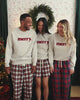 Made in Canada Fleece Christmas Merry Sweatshirt Eggshell - Unisex - Province of Canada