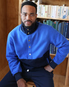 Made in Canada 100% Cotton Reverse Fleece Pullover Royal Navy - Unisex - Province of Canada