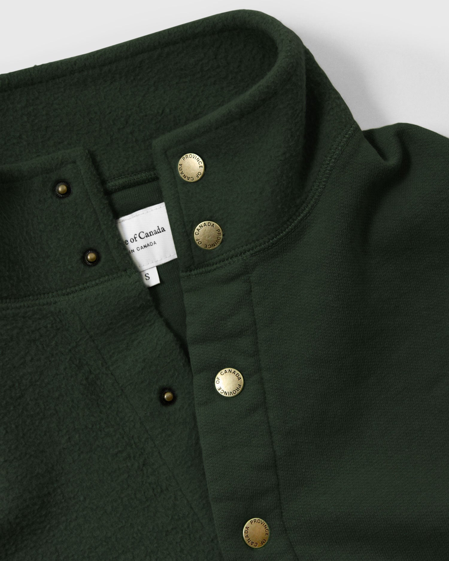 Made in Canada 100% Cotton Reverse Fleece Pullover Forest Unisex - Province of Canada