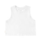 Made in Canada Organic Cotton Tuesday Tank Crop Top White Unisex - Province of Canada